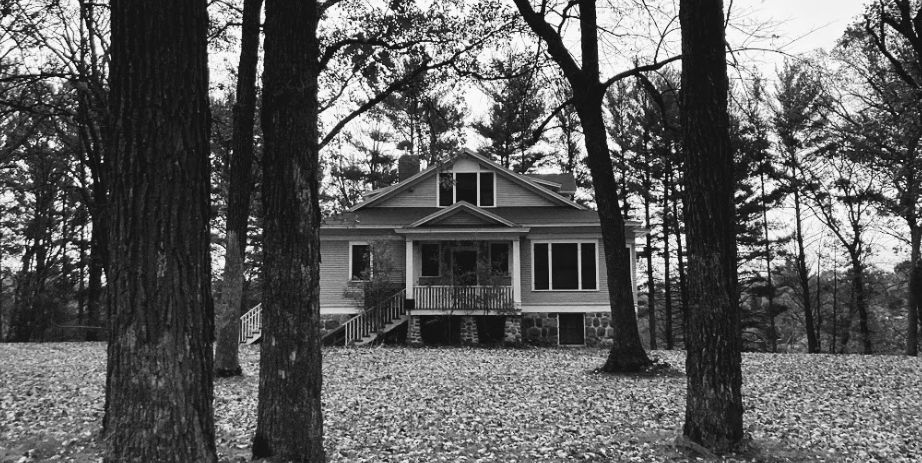 Charles Lindbergh House After Dark